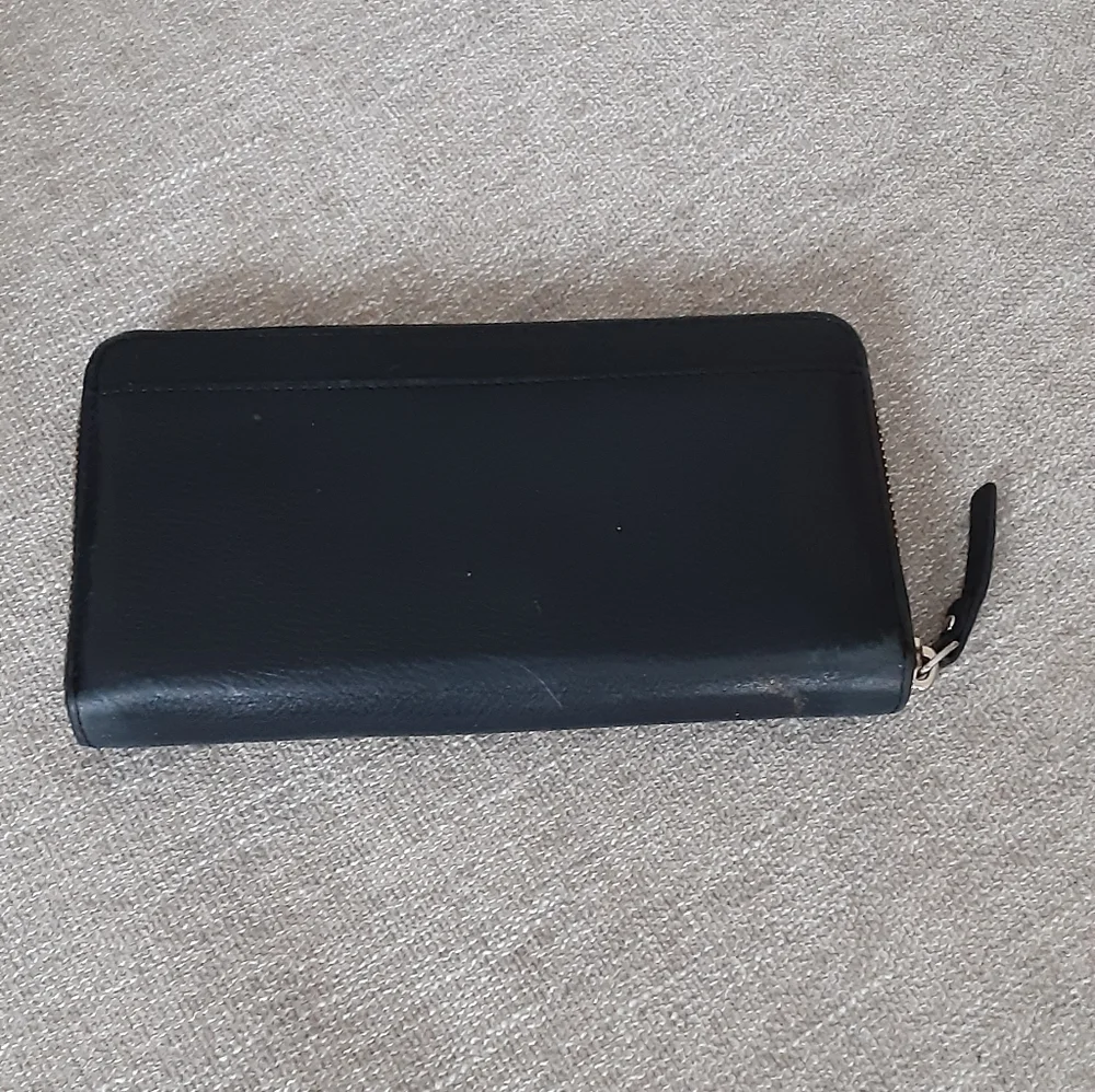 Kate Spade Black Zip-Around Wallet